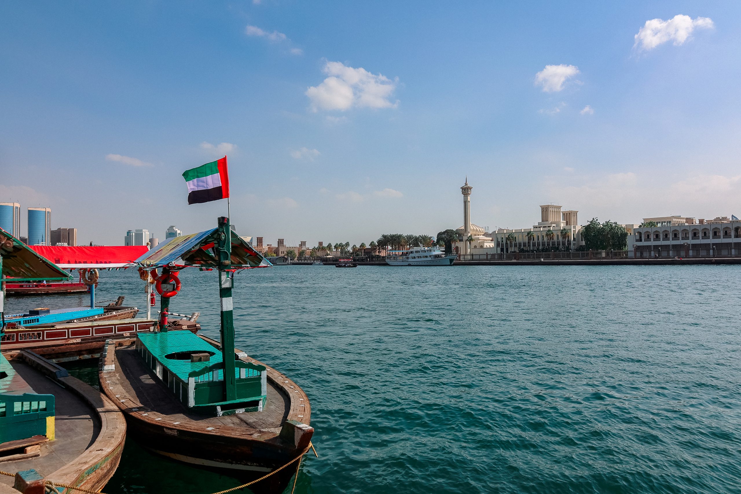 Dubai Creek and Old Dubai during UAE National Day